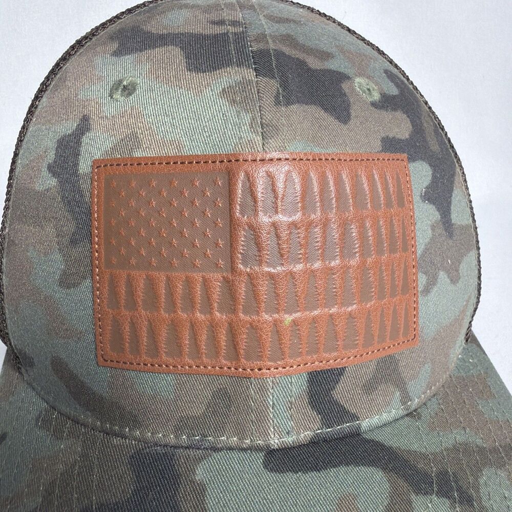 Columbia Hat Cap Camo Camouflage Mesh Back Tree Flag Patch - Picture 2 of 10